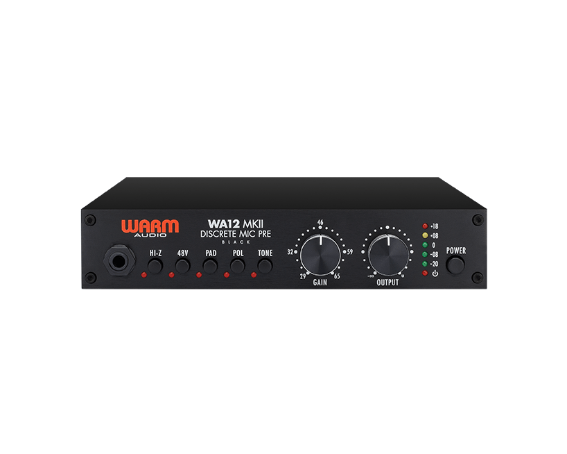 Préamplificateur micro discret Warm Audio WA12 500 MkII en noir